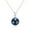 Black, variant on Yami 12-13mm Blue Saltwater Cultured Pearl Necklace Pendant with CZ in S925 Sterling Silver Elegant Jewelry Gift for Her