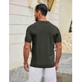thumbnail image 6 of COOFANDY Golf Polos for Men V Neck Short Sleeve Stretch Polo T Shirt Casual Knitted V Neck Shirts, 6 of 7