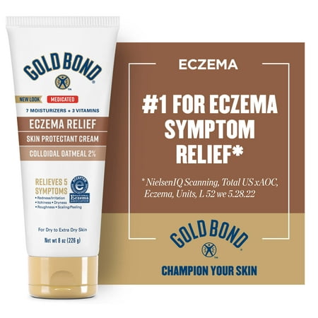 Gold Bond Medicated Eczema Relief Skin Protectant Cream, 8 oz