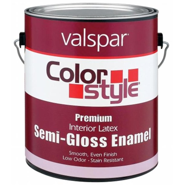 Valspar Brand 1 Quart Clear Base ColorStyle Interior Latex Semi Gloss Enamel Pa Pack of 4