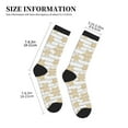 thumbnail image 3 of Vsdgher Gold Snowflake Unisex Crew Socks Lightweight Breathable Ventilation Ankle Socks, Mid-calf socks for Daily, 3 of 7