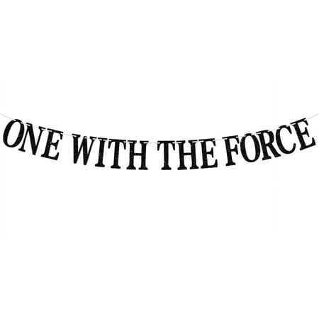 One With the Force Banner Happy 4th of July Birthday Bunting Sign – Memorial Day Fourth of July Garlands – America Independent Day Celebration Birthday/Baby Shower Party Decorations