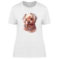 thumbnail image 1 of Smartprints Womens Graphic Tee - Cool Watercolor Yorkie Terrier - Regular Fit 100% Cotton, 1 of 2
