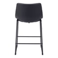 thumbnail image 4 of Smart Counter Stool Black Counter Stool, Transitional Style, Plush and durable faux leather fabric, Plywood, Indoor Bar, 4 of 5
