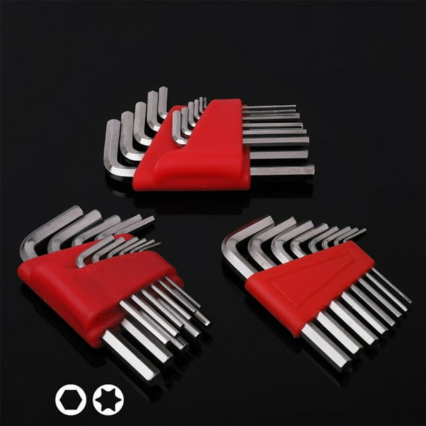 MYG 5 8 11 Pcs Hex Wrench Metric Wrench Inch Wrench L Wrench Size