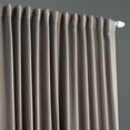 thumbnail image 3 of Half Price Drapes Neutral Grey Extra Wide Room Darkening Curtains for Bedroom (1 Panel), 100W X 120L, 3 of 6