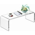 thumbnail image 3 of Plasticmart Contemporary Acrylic Coffee Table, Clear 48" x 18" x 16", 3 of 6