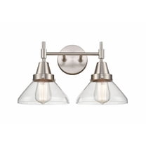 447-2W-SN-G4472 Innovations Lighting Caden - 2 Light Bath Vanity-9.25 Inches Tall and 17 Inches Wide-Satin Nickel Finish-Clear Glass Color