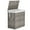 Gray:110L, variant on JIOABL Laundry Hamper with Lid, 90L Clothes Hamper with Removable Liner Bags, Synthetic Rattan Laundry Basket for Clothes Toys in Bathroom Bedroom
