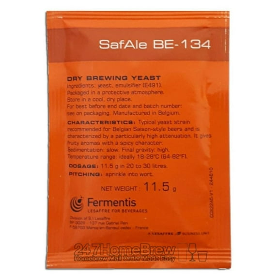 Safale BE-134 Dry Yeast - 11.5 g