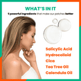 thumbnail image 7 of Jia Wipeout Acne Pimple Patches – Hydrocolloid, Salicylic Acid, Cica, Tea Tree Oil & Calendula Oil for Zits & Blemishes Treatment - 36 Count / 1 Pack, 7 of 7