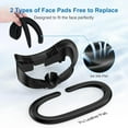 thumbnail image 2 of Facial Interface and Face Pad Cover for Meta Quest 3 Accessories, Ice Silk Cotton & Soft PU Leather Face Pad Compatible with Oculus Quest 3, Light-Blocking Nose Pad and Air-Circulation Design, 2 of 7