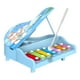 thumbnail image 2 of Set de instrumentos musicales para niños | Pandereta y xilófono de plástico azul | Percusión educativa para niños de 1 a 3 años | Coordinación mano-ojo y desarrollo del sonido, 2 of 6