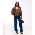 thumbnail image 6 of Leopard Printed Tie Neck Blouse, 6 of 8