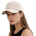 thumbnail image 4 of Men's and Women's Ripped & Distressed Baseball Cap, Washed Vintage Dad Hat with Hole Details, Soft Top Classic Fit Cap for Spring and Autumn Casual Wear Beige, 4 of 8