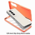 thumbnail image 6 of Allytechgroup Galaxy Z Fold 6 Case with Screen Protector, Slim Fit Full Body Shockproof Anti-Scratch Anti-Fingerprint Bumper Drop Proof Phone Case Cover for Samsung Galaxy Z Fold 6, Orange, 6 of 6