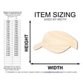 thumbnail image 2 of Unfinished Visor Hat Silhouette | DIY Craft Cutout 3" / 1/4", 2 of 3