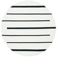 thumbnail image 5 of SAFAVIEH Montauk Oswald Geometric Striped Cotton Area Rug, Ivory/Black, 8' x 10', 5 of 7