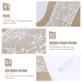 thumbnail image 1 of CUITING Vintage LED Burlap Table Runner for Wedding Christmas Decor, 1 of 10