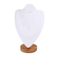 thumbnail image 1 of Soporte de Busto de Joyería de Maniquí, de Madera, Estable, Delicado, Clásico, Colgador de Estante, Soporte para Pulseras, Cadena, Organización D Zulema soporte de exhibición del collar, 1 of 8