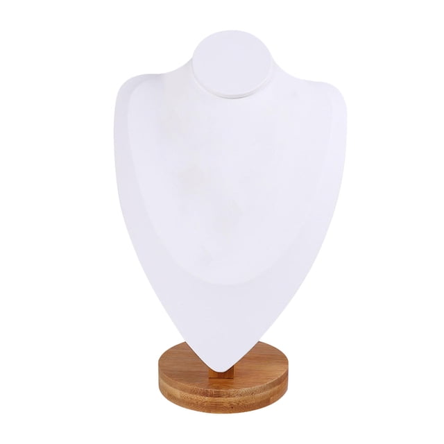 Soporte de Busto de Joyería de Maniquí, de Madera, Estable, Delicado, Clásico, Colgador de Estante, Soporte para Pulseras, Cadena, Organización D Zulema soporte de exhibición del collar