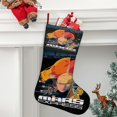 thumbnail image 2 of Mars Express Tema: Calcetines de Navidad, fino lino blanco para colgar en escaleras y chimenea, decoración navideña para el hogar, regalo de Navidad. 45cm × 32cm, 2 of 5