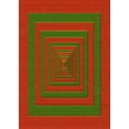 thumbnail image 1 of Ahgly Tapis Rectangulaire Rouge Lavable en Machine, 8 Pieds x 10 Pieds, 1 of 7
