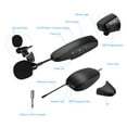 thumbnail image 3 of Wireless UHF Microphone System 2  and 1 Receiver Musical Instrument  Mics for Smartphone Computer Speakers Cameras Teaching Presentation Public Speaking Voice Amplifier, 3 of 7