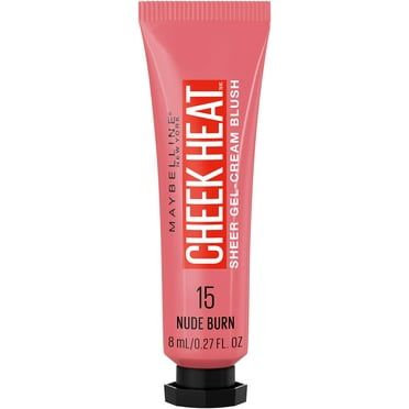Maybelline Cheek Heat Gel-Cream Blush Makeup, Lightweight, Breathable Feel, Sheer Flush Of Color, Natural-Looking, Dewy Finish, Oil-Free, Nude Burn, 1 Count Packaging May Vary
