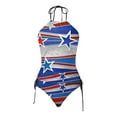 thumbnail image 4 of YDLCAFD Easter Women's Split Swimsuit Set Independent Day Printed Split Bikini Beach Set, 4 of 4