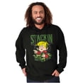 thumbnail image 4 of Dennis the Menace Stackin Money Hoodie Hooded Sweatshirt Men Brisco Brands L, 4 of 6