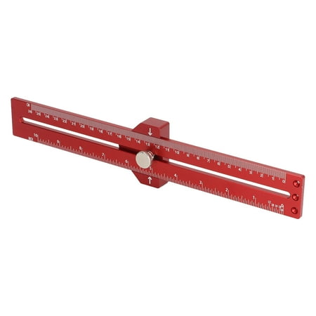 Metal Sliding Rule, Stable Lightweight Clear Scales Track Marking Ruler ...