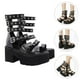 thumbnail image 4 of 1 par de sandalias de fondo grueso Sandalias con estilo elegante calzado femenino (negro), 4 of 6
