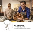 thumbnail image 2 of CIMAXIC 12pcs Metal Lobster Claw Clasps with Hooks for DIY Crafts Keychain Accessories,1.57"X1.18"X0.2", 2 of 4