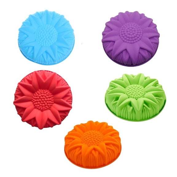 ANXPTIME 10" Large Sunflower Silicone Fondant Cake Mold Chocolate Dessert Mould DIY Tools