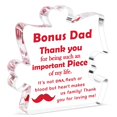 thumbnail image 1 of Placa acrílica decorativa Bdayption Bonus Dad de 12 x 12 cm, 1 of 7