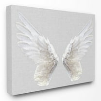 The Stupell Home Decor Collection Grey Wings Wall Art