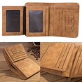 thumbnail image 1 of New Men's Leather Bifold Wallet Slim Hipster Cowhide Credit Card/ID and Inserts, 1 of 5