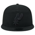 thumbnail image 2 of Men's New Era Black San Antonio Spurs Adventure Canvas Split Panel 9FIFTY Snapback Hat, 2 of 6