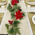 thumbnail image 6 of Extra-Long Christmas Berry Rattan Garland - Artificial Red Fruit Vine Wall Swag Fireplace Mantle Decor Reusable Holiday Accent(C), 6 of 6