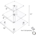 thumbnail image 3 of OnDisplay 3 Tier LED Light Clear Acrylic Appetizer/Cupcake Tower Display Stand, 3 of 7