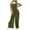 Green, variant on Diufon Women's Rompers Sleeveless Strap Button Down Playsuits Solid Color Pleated Bodysuits with Pockets