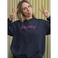 thumbnail image 2 of Mummy. Pink Lettering Hoodie Women -Image by Shutterstock, Female Small, 2 of 4