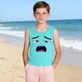 thumbnail image 4 of Niño Pequeño Niños Niños Camisola sin Mangas Suave Gradiente Impresión Moda Lindo Fondo para Casual Casa Fiesta de Boda, 4 of 6