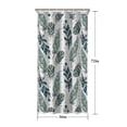 thumbnail image 5 of Blue Boho Tribal Feathers Pattern Shower Curtain 36"x72" ,Bathroom Decorative Shower Curtains Set with 12 Hooks,Modern Waterproof Washable Shower Curtain, 5 of 6
