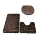 thumbnail image 2 of Billuyoard Buena alfombra de baño absorbente de agua para suelo seco y limpio, juego de alfombrillas de baño antideslizantes, juego de Juegos de accesorios de baño café, 2 of 6
