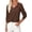 Caramel, variant on Women's V Neck Sweaters Fall Casual Long Sleeve Classic Pullover Cozy Knit Tops Loose Basic Winter Clothing