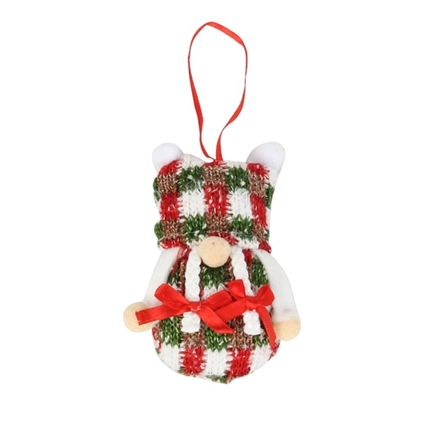 Fiudx Enano Navideño, Adorable Anciano Sin Rostro, Adorno Navideño Reutilizable, Ideal para Colgar En El Árbol o La Pared, Ideal para Fiestas Navideñas, Decoración Del Hogar, Multicolor, 14 X 7 Cm.