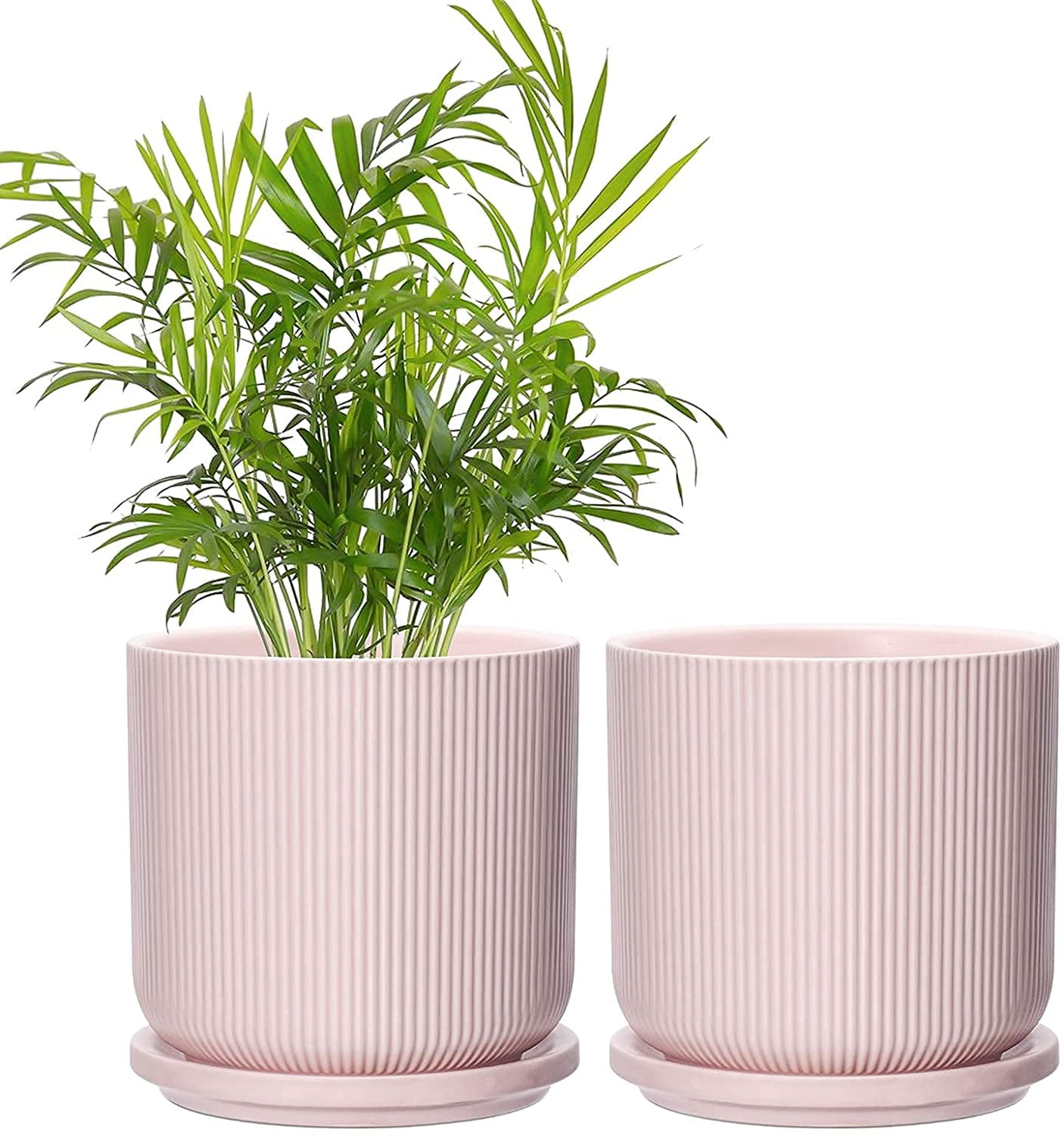 5&quot; Ceramic Plant Pots, Set of 2 Flower Planter Pots with