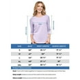 thumbnail image 4 of Turtle Bay New York Women's Classic Comfort Fit 3/4 Sleeve length Crew Neck Jersey Knit T-Shirt, 4 of 6